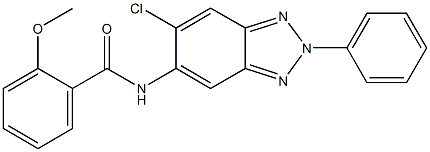 N-(6-chloro-2-phenyl-2H-1,2,3-benzotriazol-5-yl)-2-methoxybenzamide Struktur