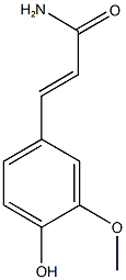 3-(4-hydroxy-3-methoxyphenyl)acrylamide Struktur