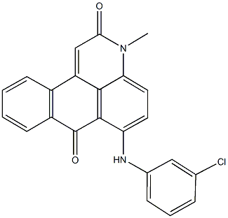 6-(3-chloroanilino)-3-methyl-3H-naphtho[1,2,3-de]quinoline-2,7-dione Struktur