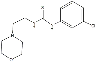 N-(3-chlorophenyl)-N'-[2-(4-morpholinyl)ethyl]thiourea Struktur