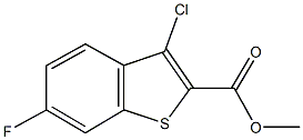 methyl 3-chloro-6-fluoro-1-benzothiophene-2-carboxylate Struktur