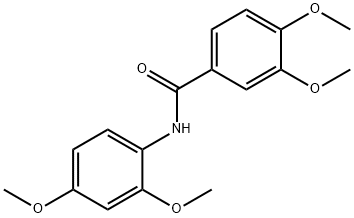 N-(2,4-dimethoxyphenyl)-3,4-dimethoxybenzamide Struktur