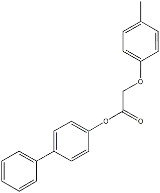 [1,1'-biphenyl]-4-yl (4-methylphenoxy)acetate Struktur