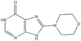 8-(4-morpholinyl)-1,9-dihydro-6H-purin-6-one Struktur