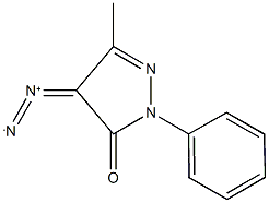 4-diazo-5-methyl-2-phenyl-2,4-dihydro-3H-pyrazol-3-one Struktur