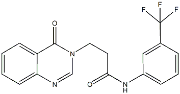 3-(4-oxo-3(4H)-quinazolinyl)-N-[3-(trifluoromethyl)phenyl]propanamide Struktur