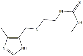 N-methyl-N'-(2-{[(4-methyl-1H-imidazol-5-yl)methyl]sulfanyl}ethyl)thiourea Struktur