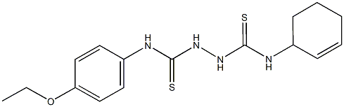 N~1~-(2-cyclohexen-1-yl)-N~2~-(4-ethoxyphenyl)-1,2-hydrazinedicarbothioamide Struktur