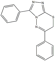 3,6-diphenyl-7H-[1,2,4]triazolo[3,4-b][1,3,4]thiadiazine Struktur