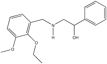 2-[(2-ethoxy-3-methoxybenzyl)amino]-1-phenylethanol Struktur