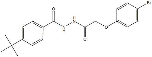 2-(4-bromophenoxy)-N'-(4-tert-butylbenzoyl)acetohydrazide Struktur