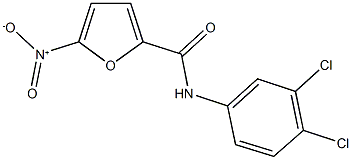 N-(3,4-dichlorophenyl)-5-nitro-2-furamide Struktur