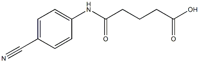 5-(4-cyanoanilino)-5-oxopentanoic acid Struktur