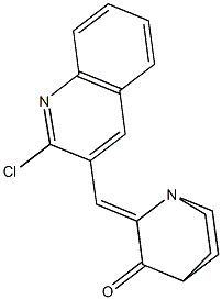 2-[(2-chloro-3-quinolinyl)methylene]quinuclidin-3-one Struktur