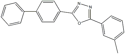 2-[1,1'-biphenyl]-4-yl-5-(3-methylphenyl)-1,3,4-oxadiazole Struktur