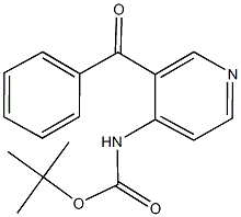 tert-butyl 3-benzoyl-4-pyridinylcarbamate Struktur