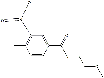 3-nitro-4-methyl-N-[2-(methyloxy)ethyl]benzamide Structure