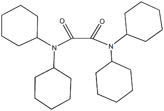 N~1~,N~1~,N~2~,N~2~-tetracyclohexylethanediamide Struktur