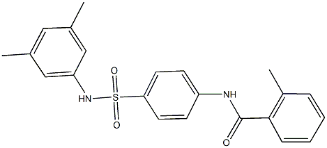 N-{4-[(3,5-dimethylanilino)sulfonyl]phenyl}-2-methylbenzamide Struktur