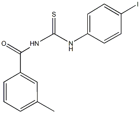 N-(4-iodophenyl)-N'-(3-methylbenzoyl)thiourea Struktur