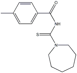 N-(1-azepanylcarbothioyl)-4-methylbenzamide Struktur