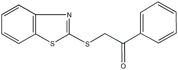 2-(1,3-benzothiazol-2-ylsulfanyl)-1-phenylethanone Struktur