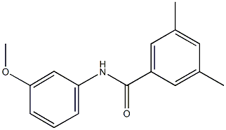 N-(3-methoxyphenyl)-3,5-dimethylbenzamide Struktur