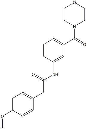 2-(4-methoxyphenyl)-N-[3-(4-morpholinylcarbonyl)phenyl]acetamide Struktur