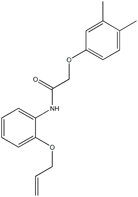 N-[2-(allyloxy)phenyl]-2-(3,4-dimethylphenoxy)acetamide Struktur