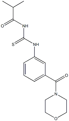 N-isobutyryl-N'-[3-(4-morpholinylcarbonyl)phenyl]thiourea Struktur