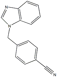 4-(1H-benzimidazol-1-ylmethyl)benzonitrile Struktur