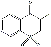 3-methyl-2,3-dihydro-4H-thiochromen-4-one 1,1-dioxide Struktur