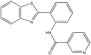 N-[2-(1,3-benzothiazol-2-yl)phenyl]nicotinamide Struktur