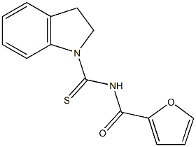 N-(2,3-dihydro-1H-indol-1-ylcarbothioyl)-2-furamide Struktur