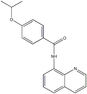 4-isopropoxy-N-(8-quinolinyl)benzamide Struktur