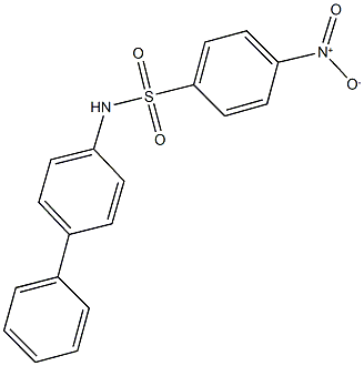 N-[1,1'-biphenyl]-4-yl-4-nitrobenzenesulfonamide Struktur