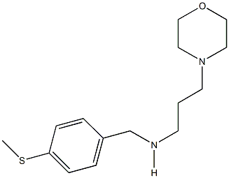 N-[4-(methylsulfanyl)benzyl]-N-[3-(4-morpholinyl)propyl]amine Struktur