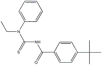 N'-(4-tert-butylbenzoyl)-N-ethyl-N-phenylthiourea Struktur