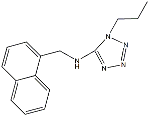 N-(1-naphthylmethyl)-N-(1-propyl-1H-tetraazol-5-yl)amine Struktur