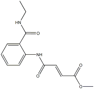 methyl 4-{2-[(ethylamino)carbonyl]anilino}-4-oxo-2-butenoate Struktur