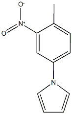 1-{3-nitro-4-methylphenyl}-1H-pyrrole Struktur