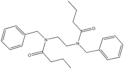 N-benzyl-N-{2-[benzyl(butyryl)amino]ethyl}butanamide Struktur