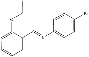 N-(4-bromophenyl)-N-(2-ethoxybenzylidene)amine Struktur