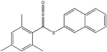 2-{[mesityl(sulfinyl)methyl]sulfanyl}naphthalene Struktur