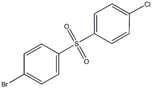 1-[(4-bromophenyl)sulfonyl]-4-chlorobenzene Struktur