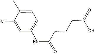 5-(3-chloro-4-methylanilino)-5-oxopentanoic acid Struktur