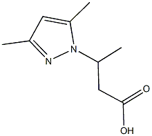 3-(3,5-dimethyl-1H-pyrazol-1-yl)butanoic acid Struktur