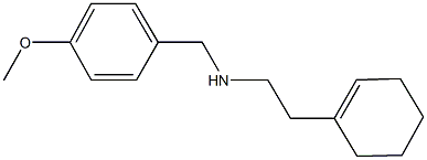 N-[2-(1-cyclohexen-1-yl)ethyl]-N-(4-methoxybenzyl)amine Struktur