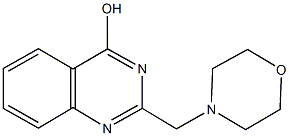 2-(4-morpholinylmethyl)-4-quinazolinol Struktur