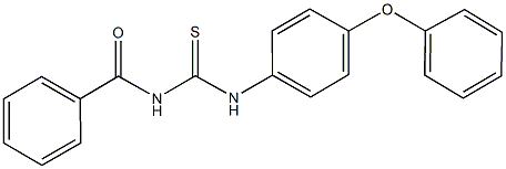 N-benzoyl-N'-(4-phenoxyphenyl)thiourea Struktur